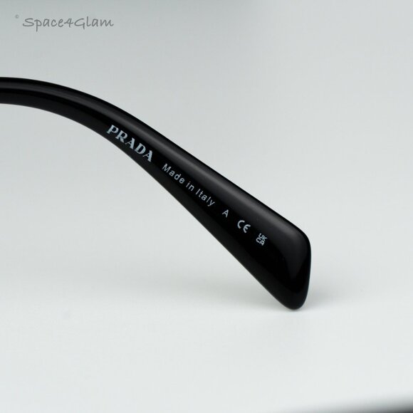 Prada Women Eyeglasses Silver Demo Rectangle PRB50V 1BC1O1 NEW AUTHENTIC - Picture 7 of 8